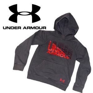 Under Amour Boys Dark Gray Hoodie - Size Youth S‎